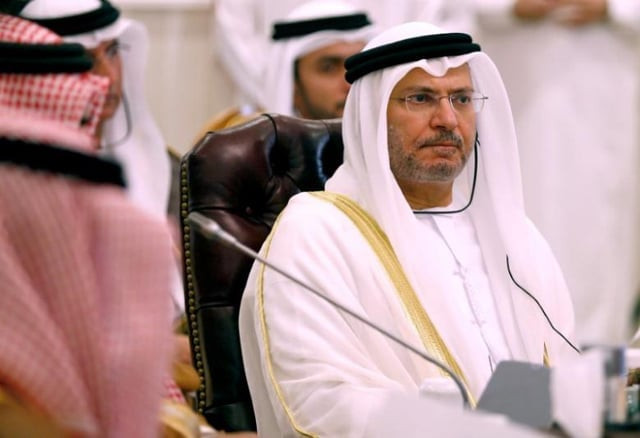 uae minister of state for foreign affairs anwar gargash in riyadh saudi arabia photo reuters uae minister of state for foreign affairs anwar gargash in riyadh saudi arabia photo reuters