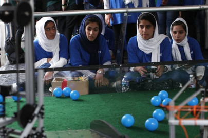 happy afghan girls compete at robotics meet after us visa woes happy afghan girls compete at robotics meet after us visa woes