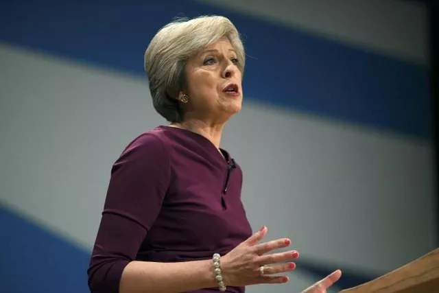 britain 039 s prime minister theresa may gives her speech on the final day of the annual conservative party conference in birmingham britain photo reuters britain 039 s prime minister theresa may gives her speech on the final day of the annual conservative party conference in birmingham britain photo reuters