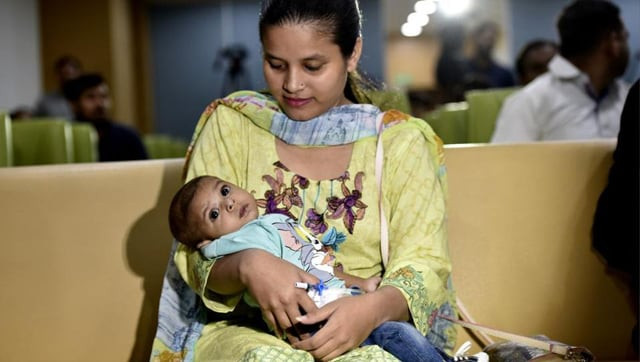 roohan with his mother at aypee hospital in noida photo ht roohan with his mother at aypee hospital in noida photo ht
