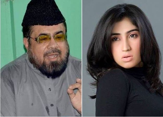 mufti abdul qavi and qandeel baloch photos file