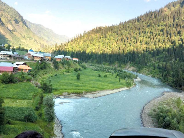 a scenic view of neelum valley photo express a scenic view of neelum valley photo express