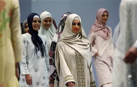 models present creations for muslim women during an islamic fashion fair in istanbul photo reuters models present creations for muslim women during an islamic fashion fair in istanbul photo reuters