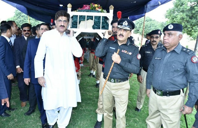 the funeral was attended by high ranking police officials and bureaucrats photo inp