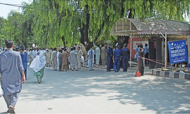 people killed and injured in the malpur village clash gather outside polyclinic hospital photo online