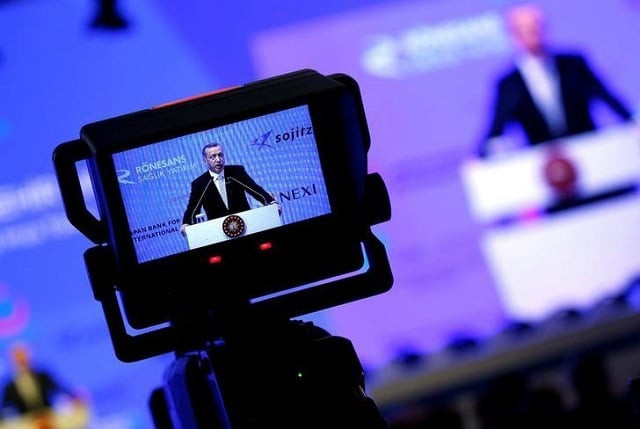 turkish president tayyip erdogan is seen on the monitor of a tv camera as he speaks during a ceremony in istanbul turkey july 21 2017 photo reuters turkish president tayyip erdogan is seen on the monitor of a tv camera as he speaks during a ceremony in istanbul turkey july 21 2017 photo reuters