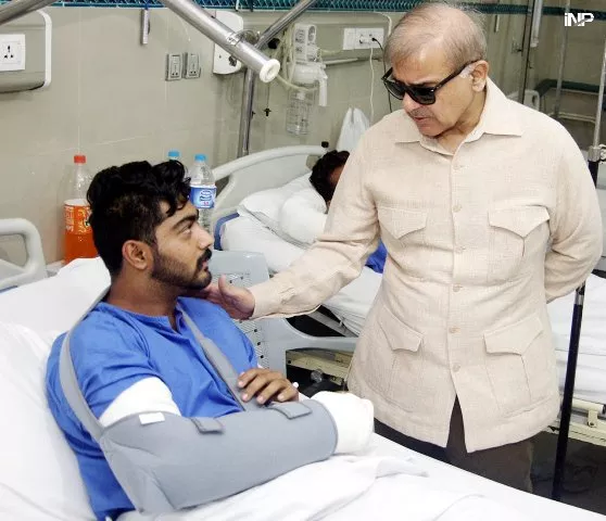 cm punjab meets lahore blast victims photo inp cm punjab meets lahore blast victims photo inp