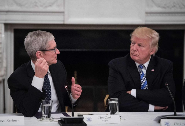 says tim cook committed to building 039 three big plants 039 in the us photo afp says tim cook committed to building 039 three big plants 039 in the us photo afp