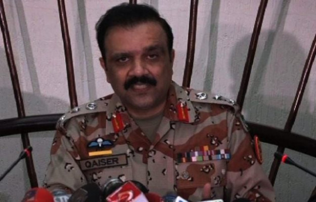 sindh rangers spokesperson qaiser khattak briefs the press on wednesday screen grab sindh rangers spokesperson qaiser khattak briefs the press on wednesday screen grab