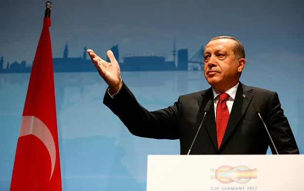 turkish president recep tayyip erdogan gestures during a news conference to present the outcome of the g20 leaders summit in hamburg germany photo afp turkish president recep tayyip erdogan gestures during a news conference to present the outcome of the g20 leaders summit in hamburg germany photo afp