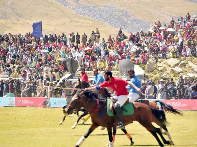 players take part in a polo match at shandur photo express players take part in a polo match at shandur photo express