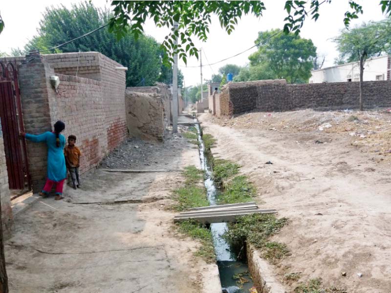 a view of bhatti wala village where hiv aids cases were reported photo app