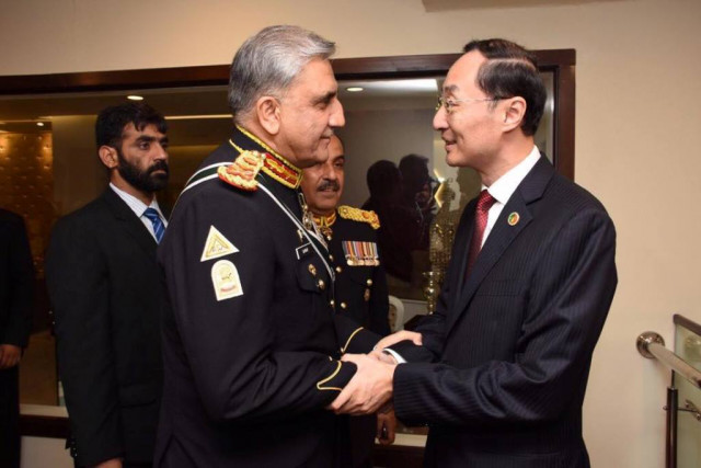 army chief gen javed qamar bajwa with chinese ambassador sun weidong photo ispr army chief gen javed qamar bajwa with chinese ambassador sun weidong photo ispr