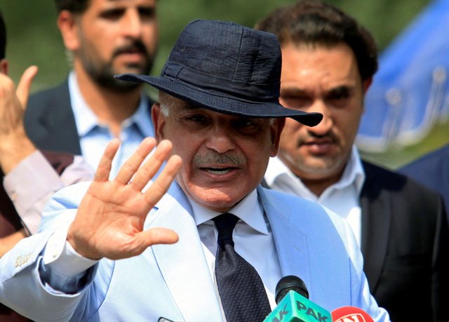 punjab chief minister shehbaz sharif gestures after appearing before a joint investigation team jit in islamabad on june 17 2017 photo reuters file