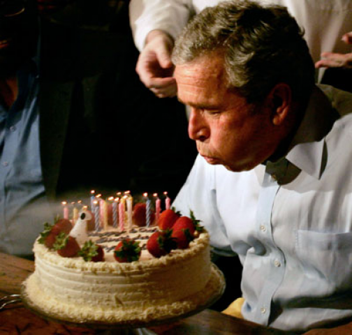 former us president george w bush blows out candles on his 60th birthday photo reuters former us president george w bush blows out candles on his 60th birthday photo reuters