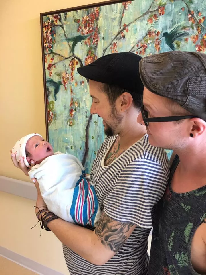 trystan reese and bill chaplow head home with their baby boy photo reuters trystan reese and bill chaplow head home with their baby boy photo reuters