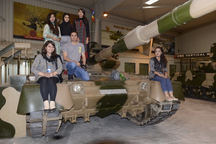 hit chairman lt general naeem ashraf interacted with the students and underscored the contributions of hit towards self reliance in defence equipment photo ispr