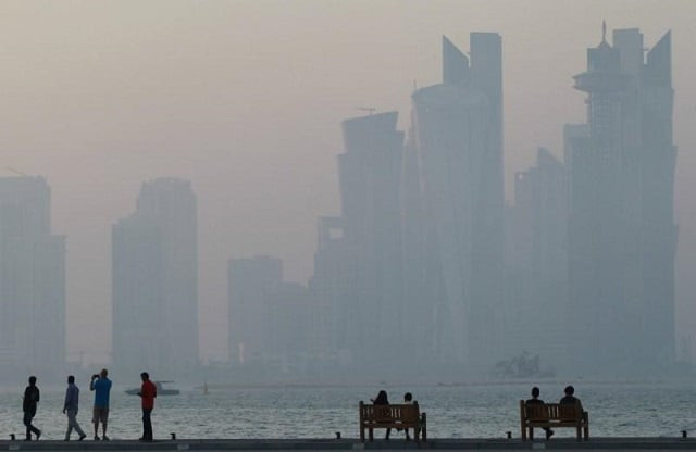 people sit on the corniche in doha qatar june 15 2017 photo reuters