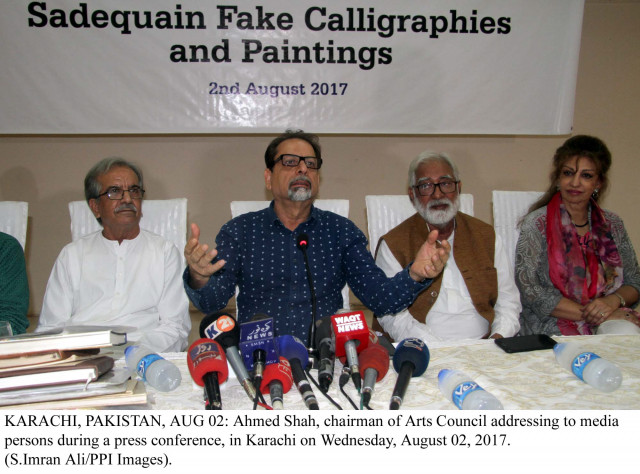 arts council of pakistan karachi president ahmed shah said sadequain could have made millions by selling his work but did not do so photo ppi arts council of pakistan karachi president ahmed shah said sadequain could have made millions by selling his work but did not do so photo ppi