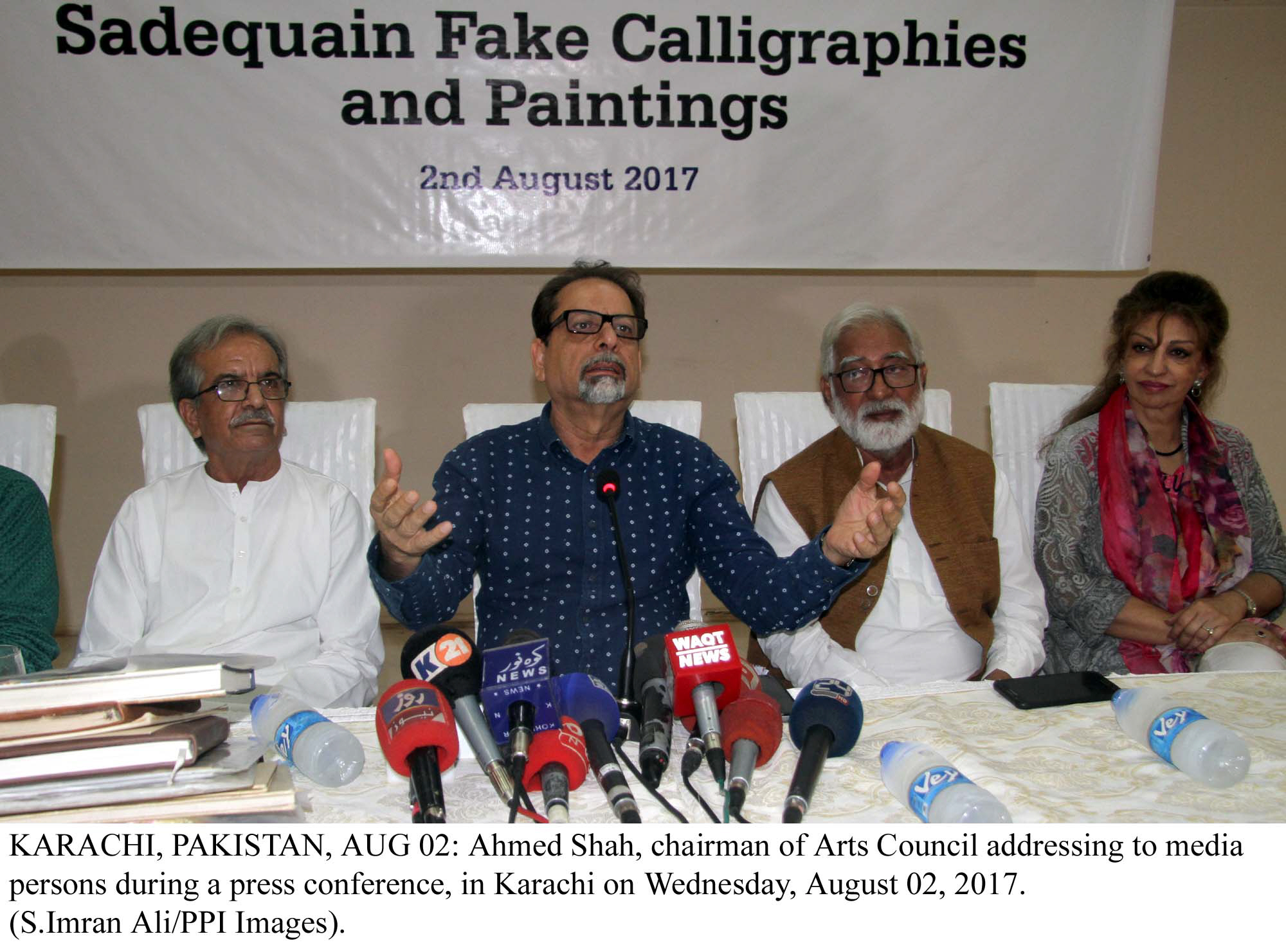 arts council of pakistan karachi president ahmed shah said sadequain could have made millions by selling his work but did not do so photo ppi