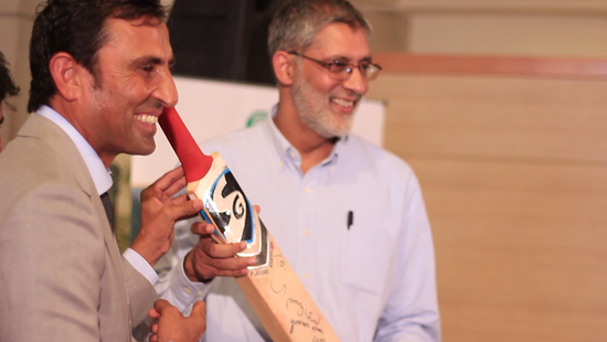 tcf initiates auction of younus 10k milestone bat