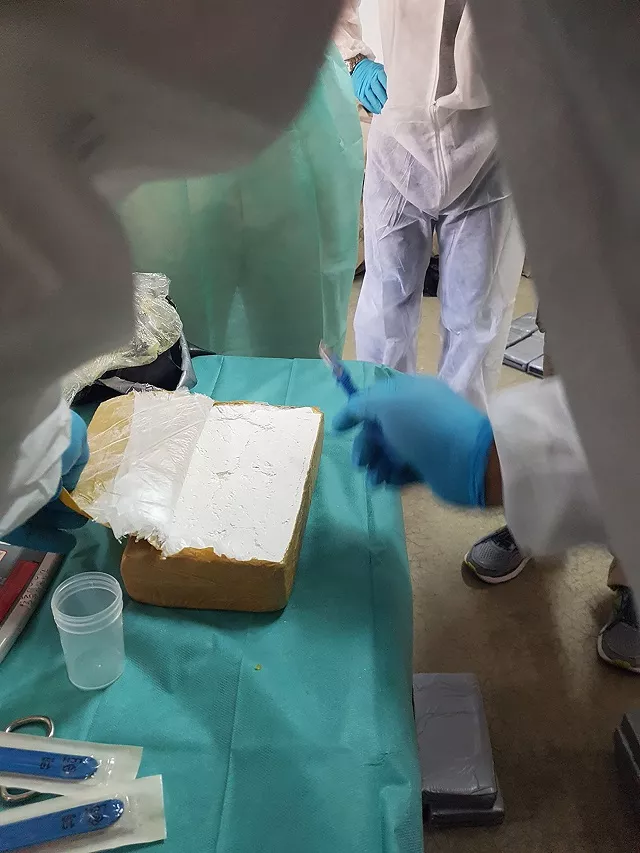 this undated handout from the australian criminal intelligence commission received on august 4 2017 shows cocaine bound for australia which was seized from a yacht intercepted by the french navy in the pacific a massive cocaine haul bound for australia in the hull of a yacht has been intercepted by the french navy in the pacific officials said on august 4 photo afp this undated handout from the australian criminal intelligence commission received on august 4 2017 shows cocaine bound for australia which was seized from a yacht intercepted by the french navy in the pacific a massive cocaine haul bound for australia in the hull of a yacht has been intercepted by the french navy in the pacific officials said on august 4 photo afp