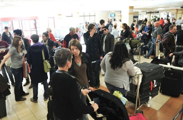 at halifax airport in nova scotia around 20 flights were delayed or cancelled and a dozen other airports including moncton st john 039 s and charlottetown reported significant disruptions to their services photo afp at halifax airport in nova scotia around 20 flights were delayed or cancelled and a dozen other airports including moncton st john 039 s and charlottetown reported significant disruptions to their services photo afp