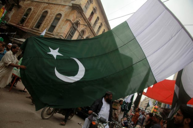 various stalls set up in paper market selling independence day merchandise photo athar khan express