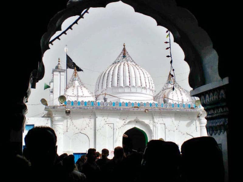 devotees enter the shrine of sindh s renowned saint and poet shah abdul latif bhitai in bhit shah photo file