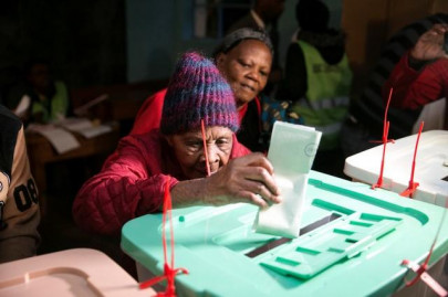 kenya s keenest voter braves old age rain to make her mark