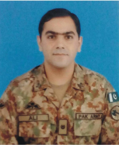 major ali salman who was martyred on august 9 2017 during an ibo photo ispr major ali salman who was martyred on august 9 2017 during an ibo photo ispr