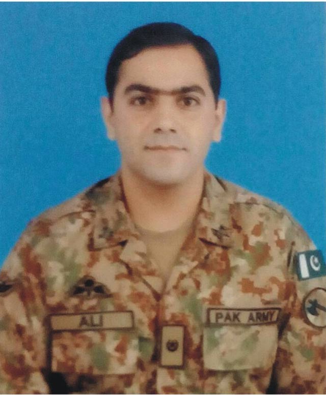 major ali salman who was martyred on august 9 2017 during an ibo photo ispr