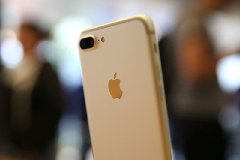 the new iphone 7 smartphone is displayed inside an apple inc store in los angeles california u s september 16 2016 photo reuters