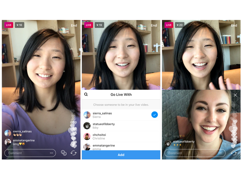 now you can go live with a friend on instagram