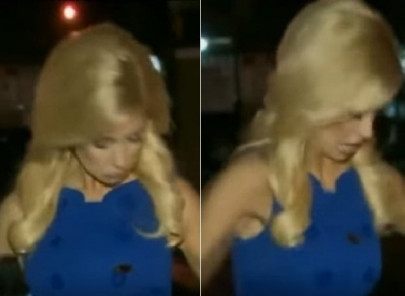 cockroach flies onto reporter s dress startles her before live shot cockroach flies onto reporter s dress startles her before live shot