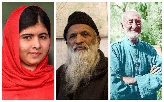 malala yousufzai abdul sattar edhi and bacha khan featured as peace heroes in the peace museum in vienna photo file malala yousufzai abdul sattar edhi and bacha khan featured as peace heroes in the peace museum in vienna photo file
