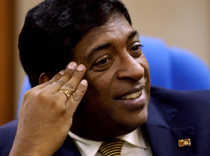 ravi karunanayake sri lanka 039 s minister of finance reacts during an interview with reuters in colombo sri lanka photo reuters
