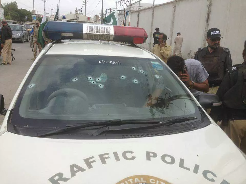 dsp hanif and pc sultan were on their way when unidentified gunmen opened fire on their car photo expres dsp hanif and pc sultan were on their way when unidentified gunmen opened fire on their car photo expres