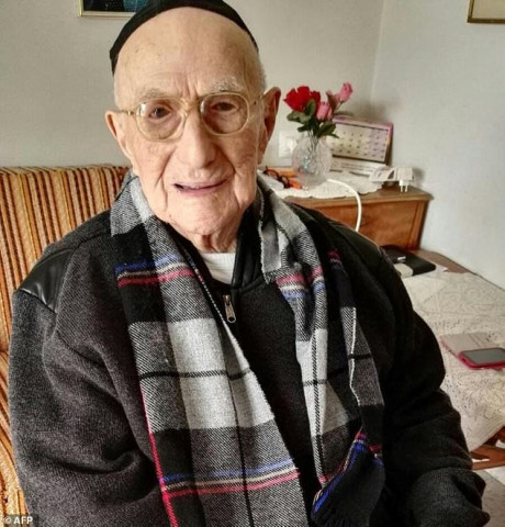 holocaust survivor israel kristal photo afp holocaust survivor israel kristal photo afp