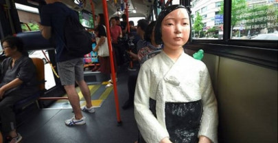 south korean buses carry statues of comfort women south korean buses carry statues of comfort women