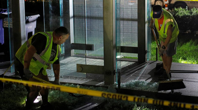 workers clean up broken glass after the holocaust memorial was vandalized in boston massachusetts us august 14 2017 days after a white supremacist rally in charlottesville virginia turned violent photo reuters workers clean up broken glass after the holocaust memorial was vandalized in boston massachusetts us august 14 2017 days after a white supremacist rally in charlottesville virginia turned violent photo reuters