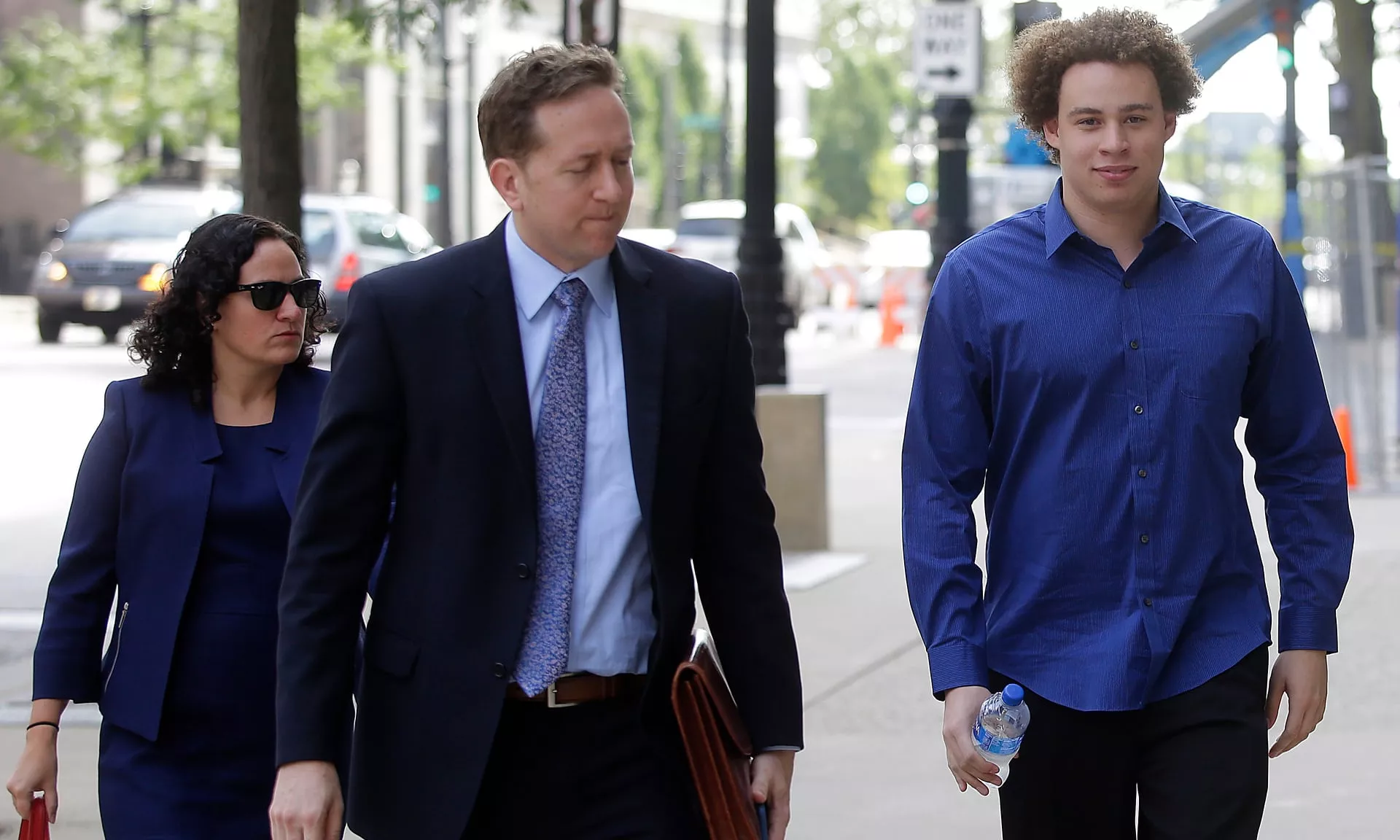 23 year old marcus hutchins r has been accused of creating malware to attack the banking system photo afp 23 year old marcus hutchins r has been accused of creating malware to attack the banking system photo afp