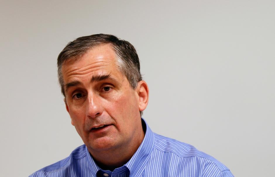 intel chief operating officer brian krzanich is seen during an interview with reuters at intel headquarters in santa clara california photo reuters