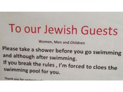 outrage as swiss hotel orders jewish guests to shower before swimming outrage as swiss hotel orders jewish guests to shower before swimming