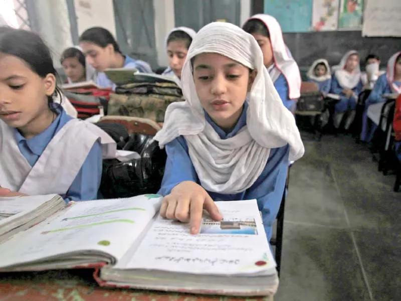 girls attend a class in a govt school photo file girls attend a class in a govt school photo file