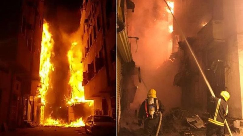 fire destroys three buildings in saudi arabia unesco heritage site