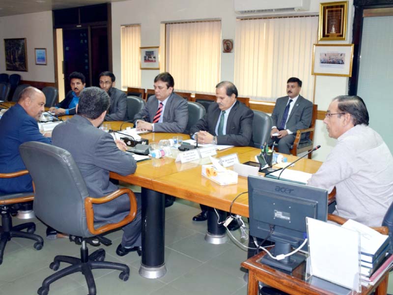 nab chief holds meeting with nca officials photo express
