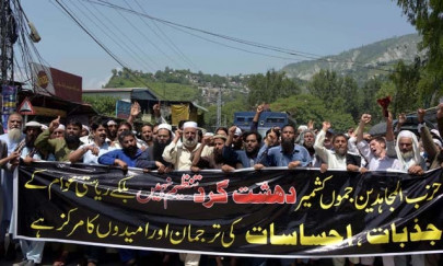protest in azad kashmir against hum terrorist designation protest in azad kashmir against hum terrorist designation