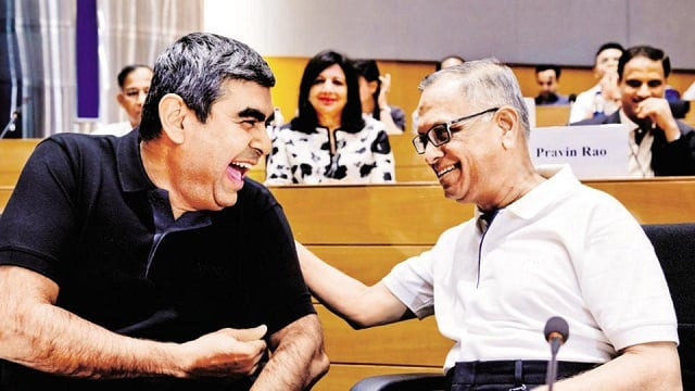 vishal sikka and murthy photo hindustan times vishal sikka and murthy photo hindustan times
