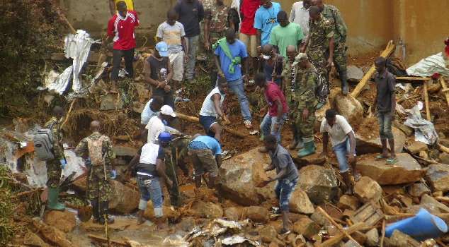 mass burial begins for 300 sierra leone flood victims
